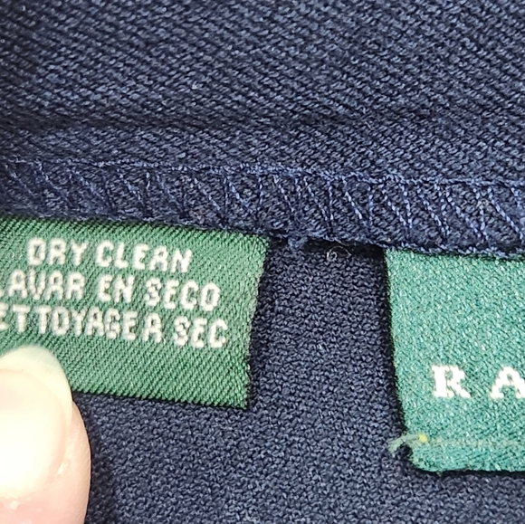 Ralph Lauren Womens High Rise Straight Leg Classic Equestrian Style Pants Navy 8 - Picture 9 of 10